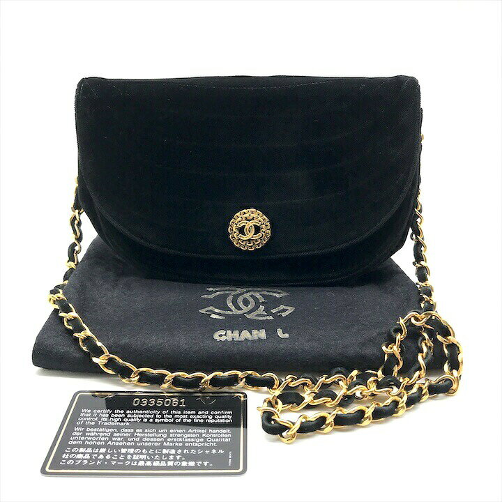 楽天市場】【中古】良品 CHANEL シャネル ココマーク ハーフムーン 