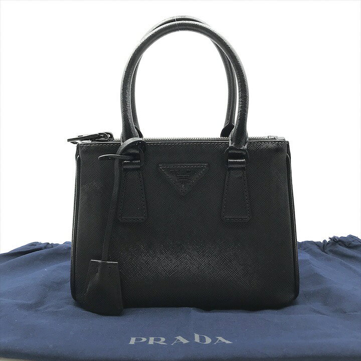 楽天市場】【中古】美品 PRADA プラダ 三角ロゴ サフィアーノ レザー  
