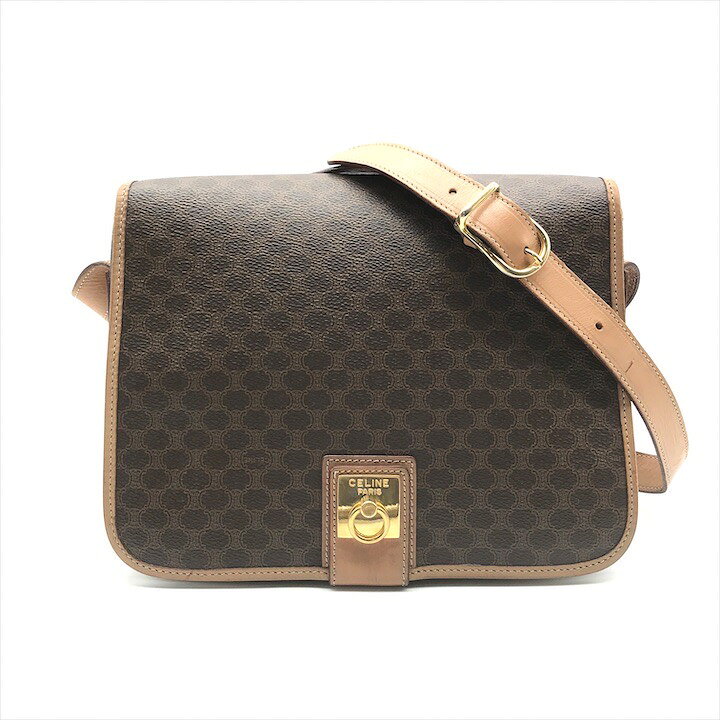楽天市場】【中古】良品 CELINE セリーヌ ロゴ金具 マカダム  