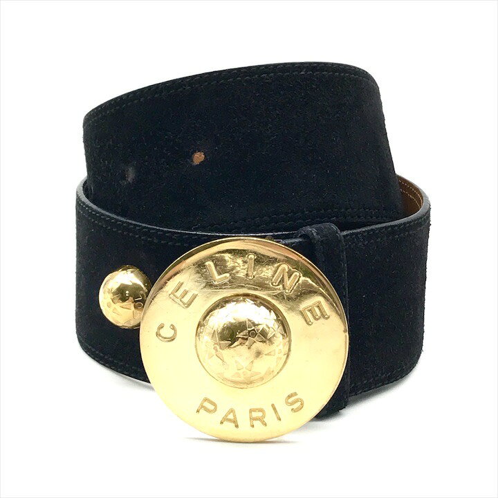 楽天市場】【中古】良品 CELINE セリーヌ スターボール ベルト 65 