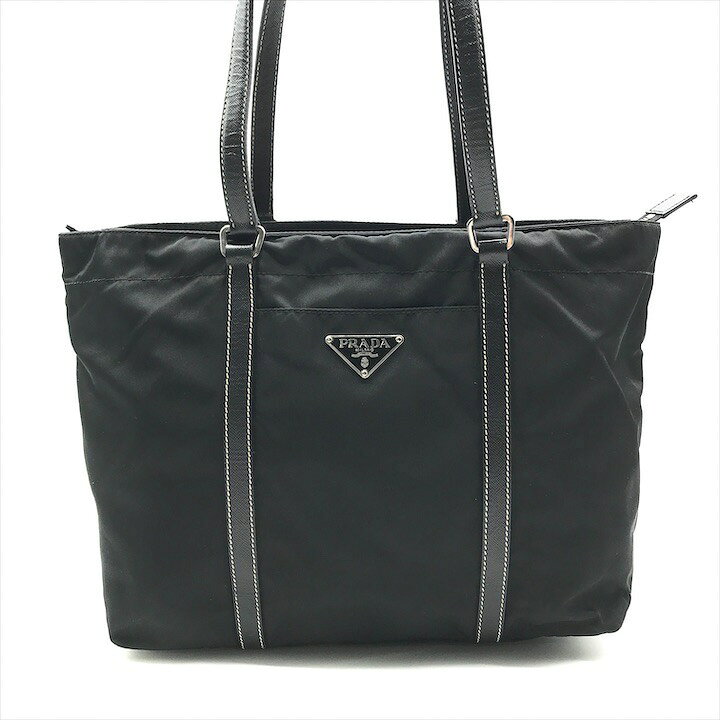 楽天市場】【中古】良品 PRADA プラダ ナイロン レザー 三角ロゴ 