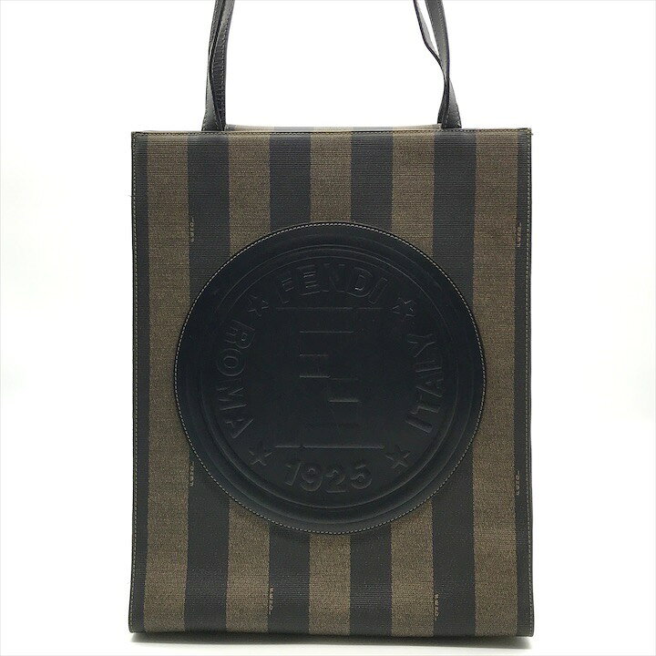 楽天市場】【中古】良品 FENDI フェンディ ペカン FF ロゴ PVC レザー  