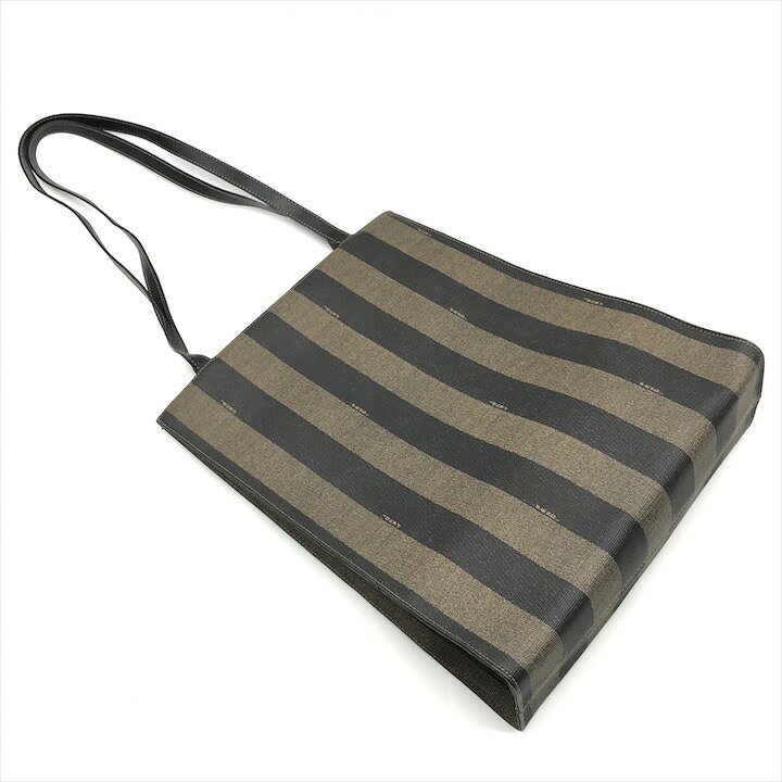 楽天市場】【中古】良品 FENDI フェンディ ペカン FF ロゴ PVC レザー 