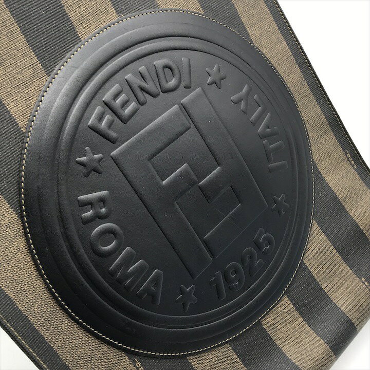 楽天市場】【中古】良品 FENDI フェンディ ペカン FF ロゴ PVC レザー 
