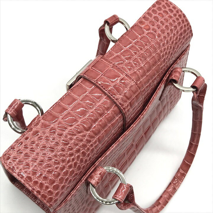 美品 MONTOWA モントワ レディース レザー ハンド ボストン バッグ  