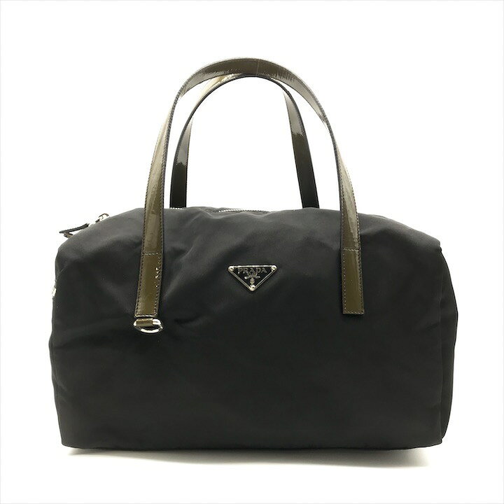 楽天市場】【中古】良品 PRADA プラダ 三角ロゴ プレート ナイロン 