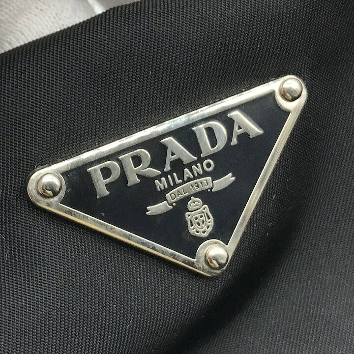 楽天市場】【中古】良品 PRADA プラダ 三角ロゴ プレート ナイロン 