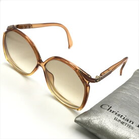 【中古】美品 Christian Dior ディオール 度入り メガネ 眼鏡 サングラス アイウェア グラデーション ブラウン m12961