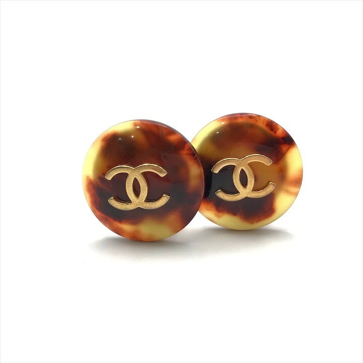 楽天市場】【中古】良品 CHANEL シャネル ココマーク べっ甲 ラウンド 
