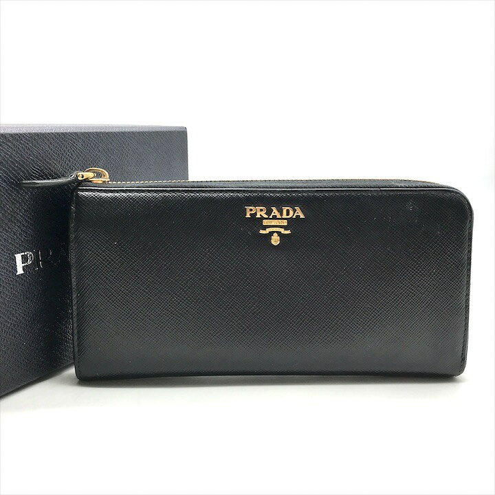 楽天市場】【中古】美品 PRADA プラダ 長財布 ウォレット サフィアーノ 