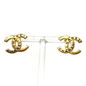 【中古】良品 CHANEL シャネル ココマーク ヴィンテージ 刻印 ピアス アクセサリー ゴールド k1905