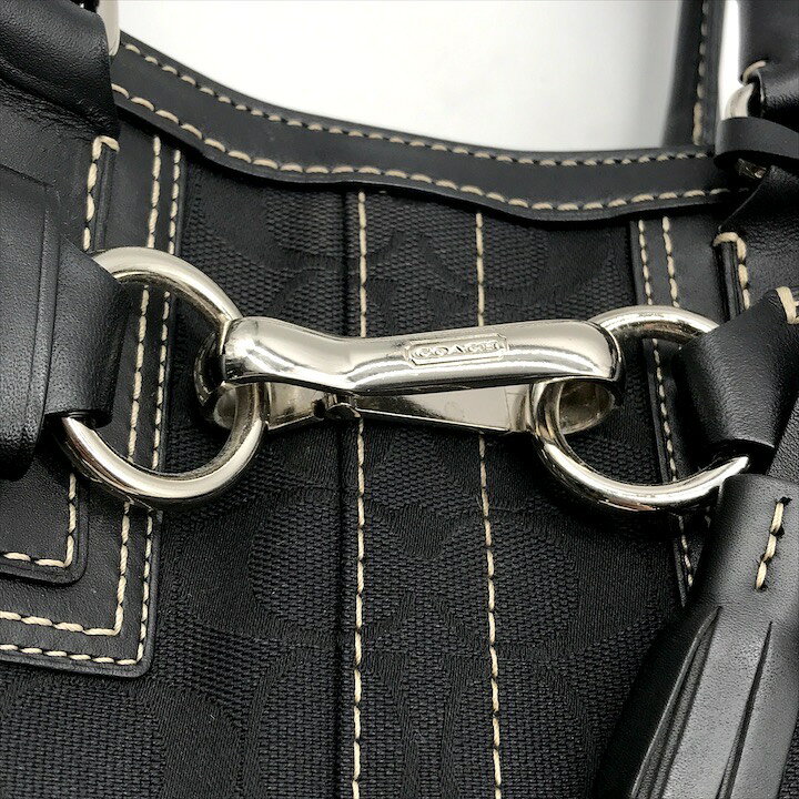 楽天市場】【中古】美品 COACH コーチ シグネチャー キャンバス レザー  