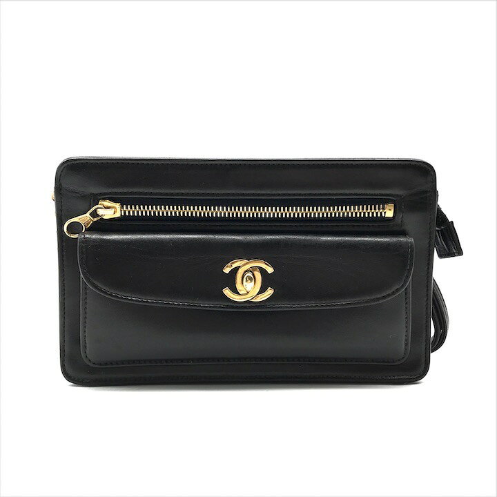 楽天市場】【中古】良品 CHANEL シャネル ココマーク ラムスキン 