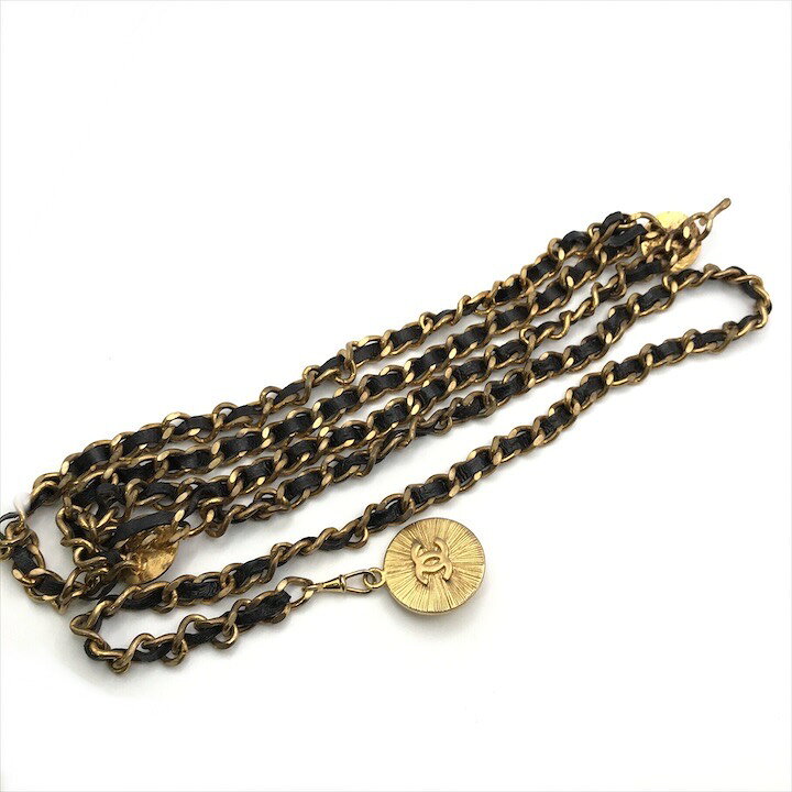 楽天市場】【中古】良品 CHANEL シャネル チェーン ベルト ライオン 