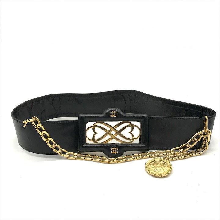 楽天市場】【中古】良品 CHANEL シャネル ココマーク レザー ベルト 