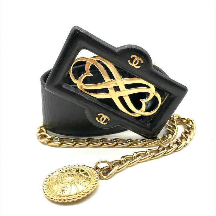 楽天市場】【中古】良品 CHANEL シャネル ココマーク レザー ベルト 