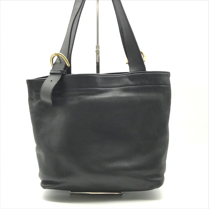 楽天市場】【中古】良品 COACH コーチ レザー トート バッグ ブラック 