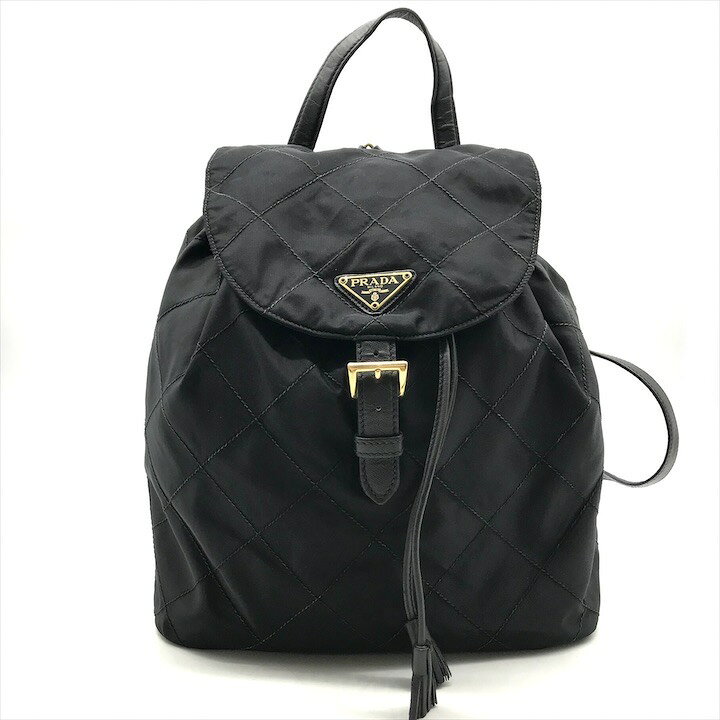 楽天市場】【中古】良品 PRADA プラダ 三角ロゴ プレート ナイロン 