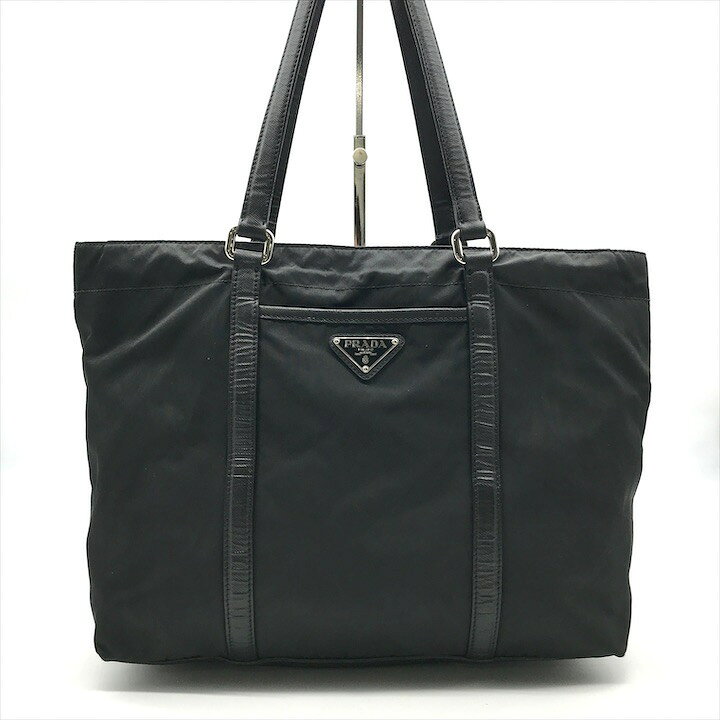楽天市場】【中古】良品 PRADA プラダ 三角ロゴ プレート ナイロン 