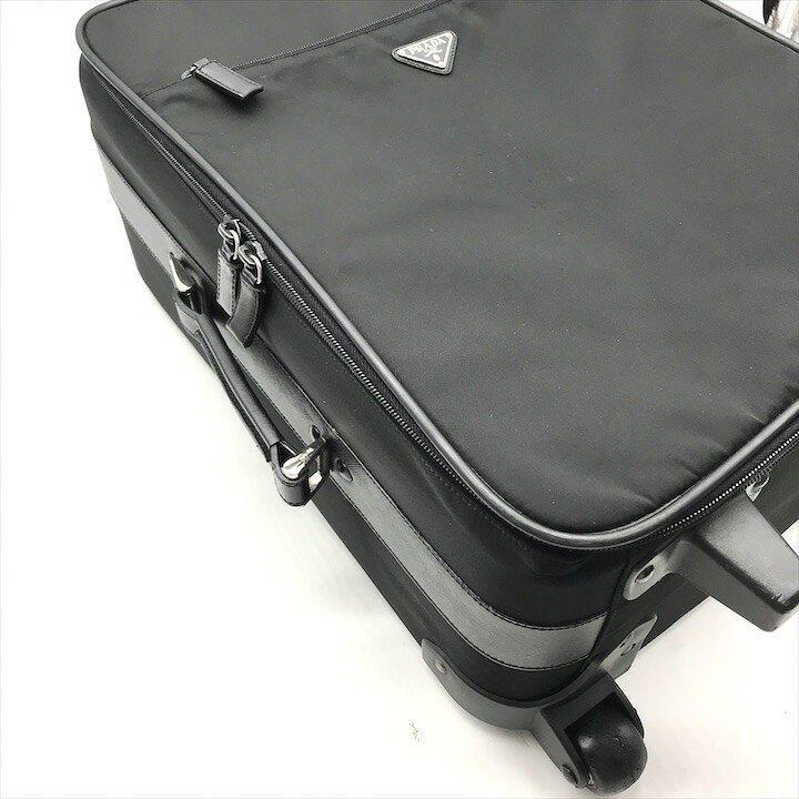 楽天市場】【中古】良品 PRADA プラダ ブラック テスート サフィアーノ  