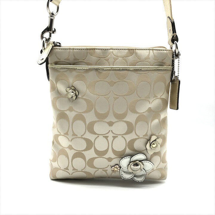 楽天市場】【中古】良品 COACH コーチ シグネチャー ショルダー バッグ 