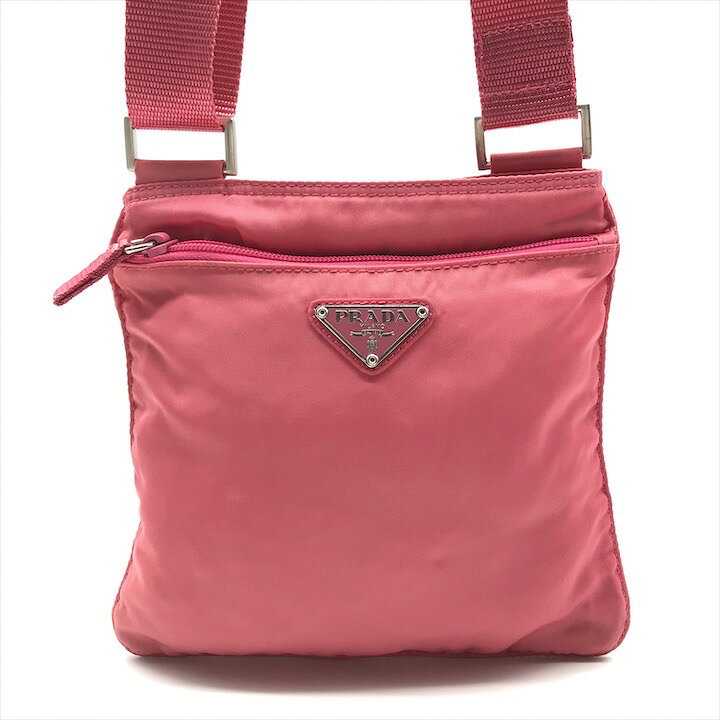 楽天市場】【中古】良品 PRADA プラダ 三角ロゴ プレート ナイロン  