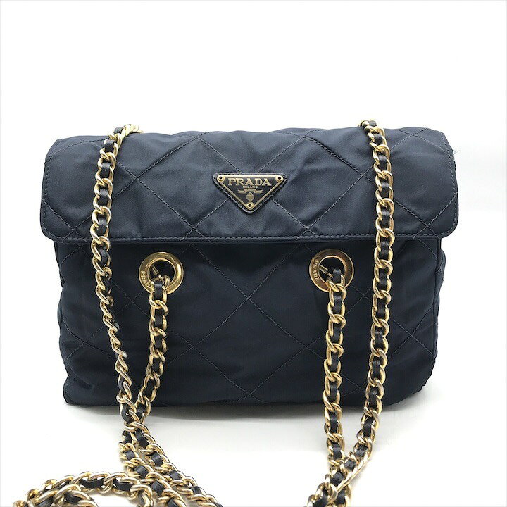 楽天市場】【中古】良品 PRADA プラダ テスート ナイロン 三角ロゴ 