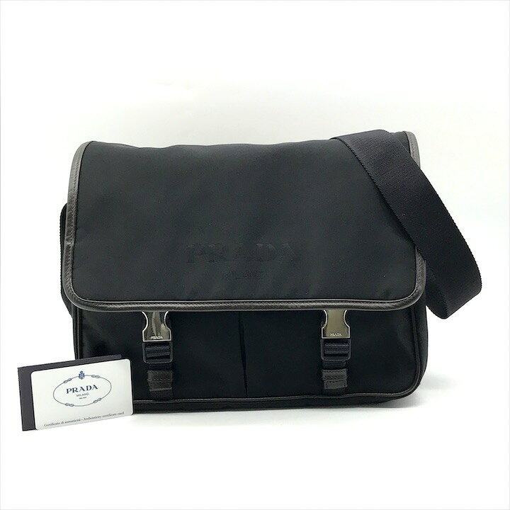 楽天市場】【中古】美品 PRADA プラダ ナイロン テスート 三角ロゴ 