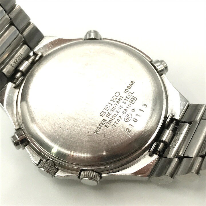 楽天市場】【中古】美品 SEIKO セイコー スピードマスター 7T42-6A10  