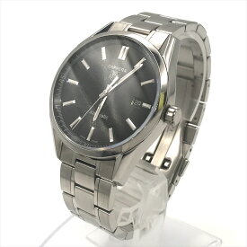 【中古】美品 TAG HEUER タグホイヤー CARRERA カラレ メンズ 黒文字盤 腕時計 ウォッチ WV211B-O デイト 50m 防水 稼働品 m13052