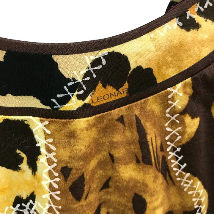 楽天市場】【中古】美品 LEONARD レオナール レオパード ヒョウ柄 総柄  