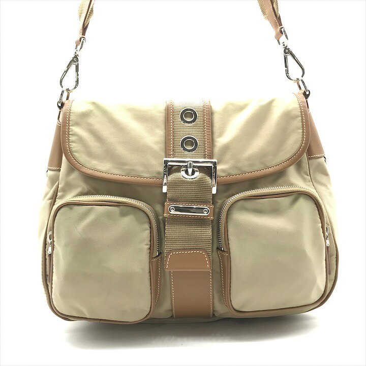 楽天市場】【中古】良品 PRADA プラダ 三角ロゴ プレート ナイロン  