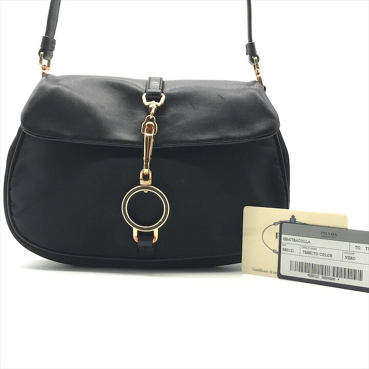 楽天市場】【中古】良品 PRADA プラダ ショルダー バッグ ワン 