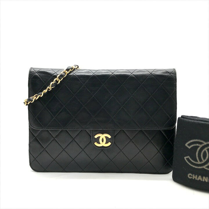 楽天市場】【中古】良品 CHANEL シャネル ココマーク ラムスキン 