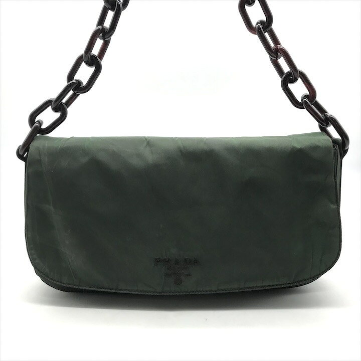楽天市場】【中古】PRADA プラダ ナイロン テスート ロゴ刺繍 プラ 