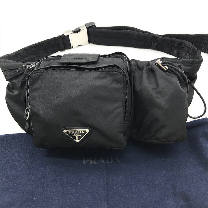 楽天市場】【中古】良品 PRADA プラダ 三角ロゴ ロゴ金具 ナイロン 