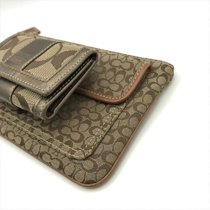 楽天市場】【中古】良品 COACH コーチ シグネチャー ポーチ 6連 キー  