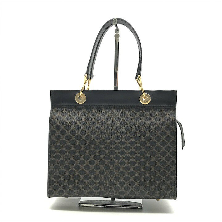 楽天市場】【中古】良品 CELINE セリーヌ ブラック マカダム ゴールド 