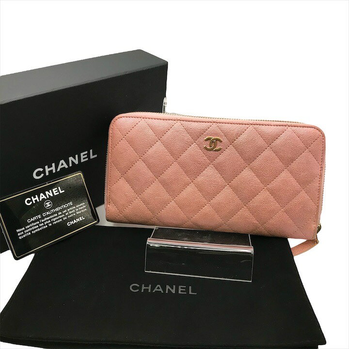 楽天市場】【中古】良品 CHANEL シャネル ココマーク キャビアスキン  
