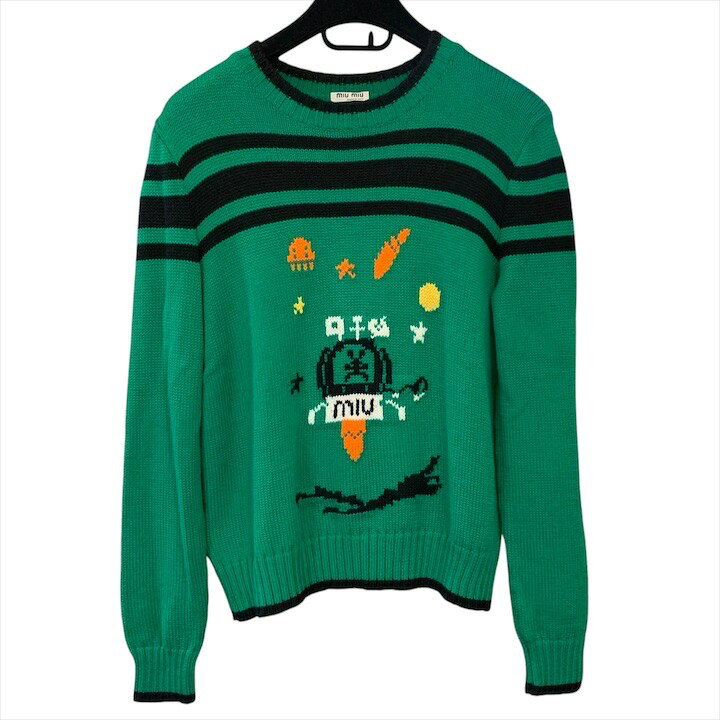 楽天市場】【中古】美品 miumiu ミュウミュウ ニット ウール セーター  
