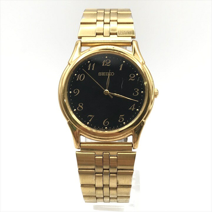 楽天市場】【中古】良品 SEIKO セイコー アラビア ブラック文字盤 V701 
