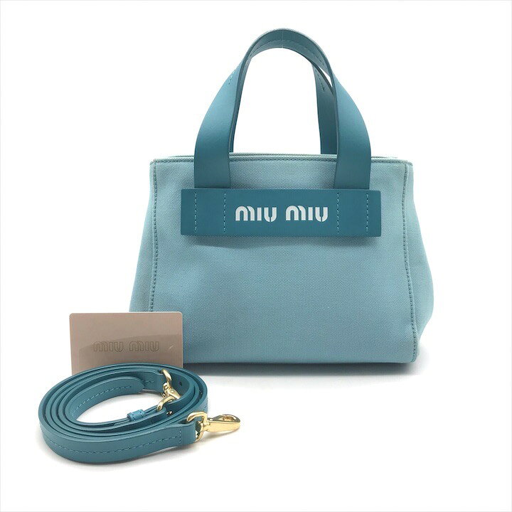 楽天市場】【中古】美品 MiuMiu ミュウミュウ カナパ 2WAY ハンド 