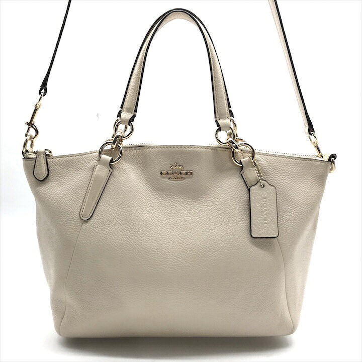 楽天市場】【中古】良品 COACH コーチ ロゴ レザー 2WAY ハンド 