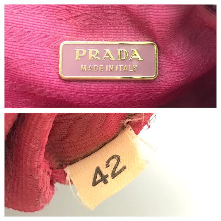 楽天市場】【中古】美品 PRADA プラダ ナイロン テスート リボン 