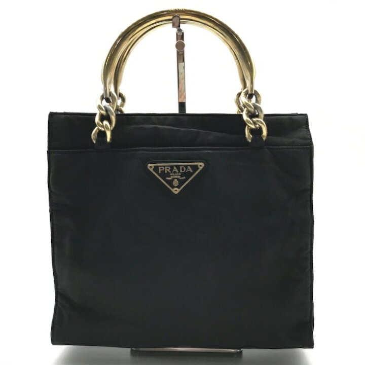 楽天市場】【中古】良品 PRADA プラダ 三角ロゴプレート ナイロン 
