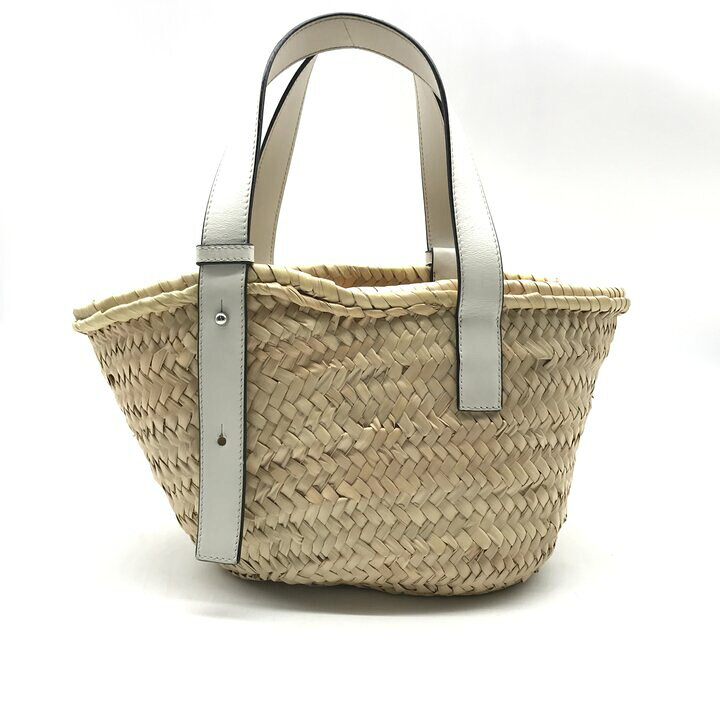楽天市場】【中古】美品 LOEWE ロエベ アナグラム ロゴ ストロー カゴ