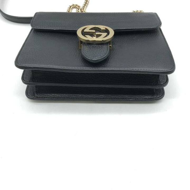 楽天市場】【中古】GUCCI グッチ インターロッキング G レザー 