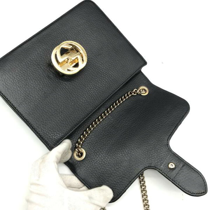 楽天市場】【中古】GUCCI グッチ インターロッキング G レザー 