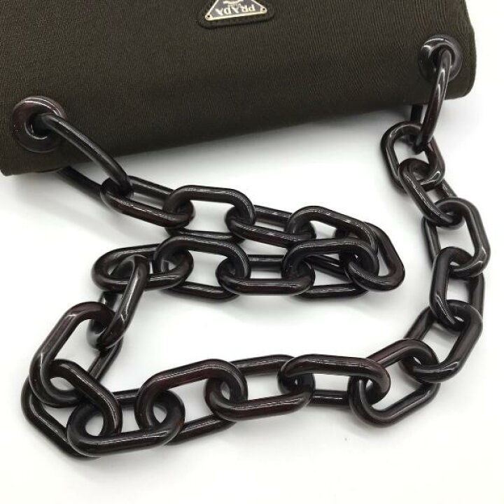 楽天市場】【中古】PRADA プラダ プラチェーン ショルダー バッグ 