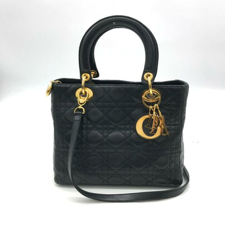 楽天市場】【中古】Christian Dior レディ ディオール 2WAY カナージュ  